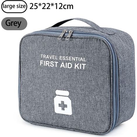 Kit D'Urgence Et De Prévention - Sac Organisateur En Tissu Oxford - 25x22x12 Cm - Pour Maison Extérieur Étudiant - 1 Pièce (1/2)