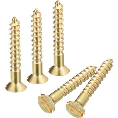 Vis à Bois en Laiton Autotaraudeuse M3 x 20mm 40Pcs (1/5)