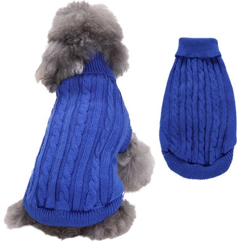 Sweater Chien - Polaire Épaisse - Col Roulé - Lavable En Machine - Pour Chiens de Petite et Moyenne Taille - Disponible en Plusieurs Tailles (1/5)