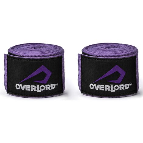 Vendaje de boxeo Overlord 450cm morado (1/2)