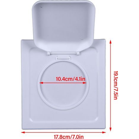 Ortviai Cache-ventilateur double porte en plastique étanche pour sécheuse, diamètre 104 mm, fixation par vis (1/4)