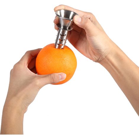 Presse-agrumes manuel en acier inoxydable pour oranges, citrons et fruits - Outil de cuisine pratique (1/5)