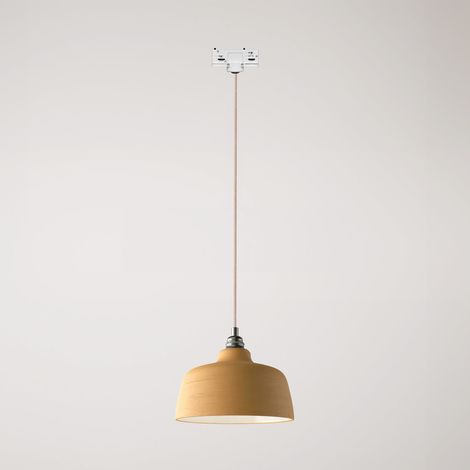 Creative Cables – Pendelleuchte mit Coppa-Lampenschirm und Schienenadapter – Leuchtmittel inklusive