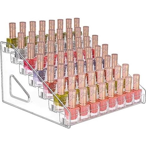 Estante de almacenamiento de 7 niveles para esmaltes de uñas y cosméticos - Organizador de esmaltes de uñas (1/5)