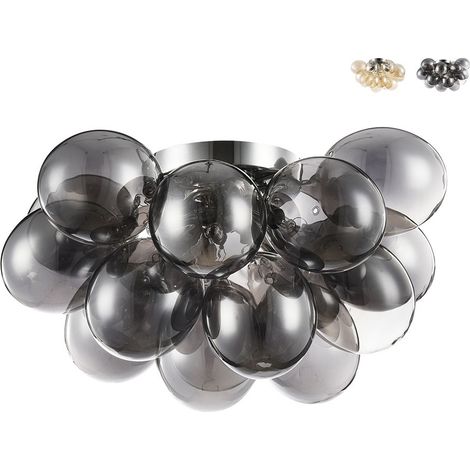 Balbo Plafonnier semi-encastré nickel, 4 lumières, G9 (1/5)