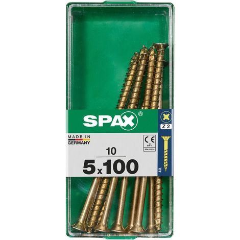 Spax Universalschrauben 5.0 x 100 mm PZ 2 - 10 Stk. Holzschrauben (1/3)