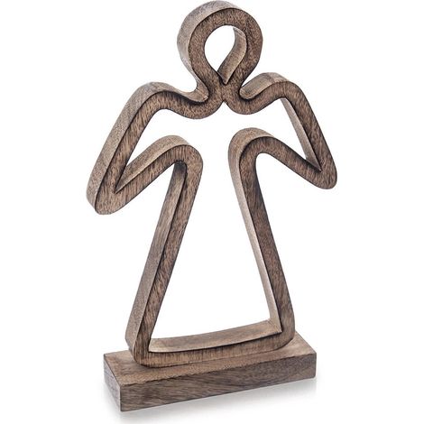 Wooden christmas angel figurine mango wood 29 cm 235492421 (1/5)