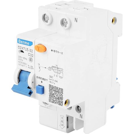 DZ47LE 32 1p N C32 Disjoncteur différentiel 30mA 230V 32A Disjoncteur différentiel 30mili Ce disjoncteur est utilisé (1/5)