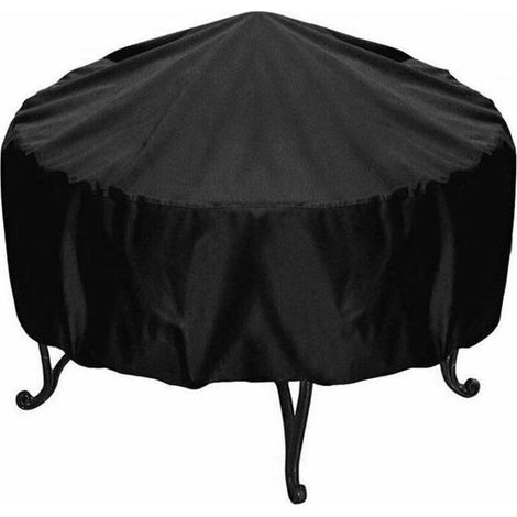 Housse de table ronde d'extérieur pour barbecue en tissu Oxford pour protection contre les intempéries (10245cm) (1/5)