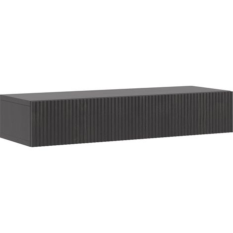 Selsey Nolie - Konsolentisch mit Schublade, Holzoptik Esche Schwarz, 90 cm (1/5)