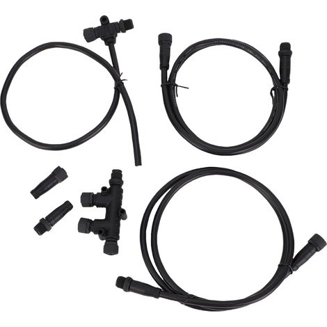 Kit di avviamento NMEA 2000, cavi con nucleo di grado marino, connettori a T, terminatori M12, connettore a T a 5 pin, sostituzione della rete 2K per Lowrance. (1/4)