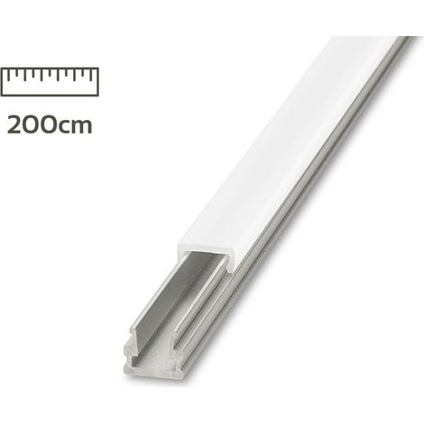 LED Aufbau U-Profil eloxiert 8 x 7,8mm opal 200cm (1/5)