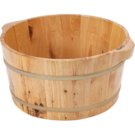 Bassin de trempage pour pieds, bois de cyprès, sans assemblage requis, Couleur du bois (1/2)