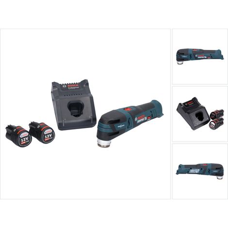 Bosch GOP 12V-28 Professional Akku Multi Cutter Starlock Brushless + 2x Akku 3,0 Ah + Ladegerät