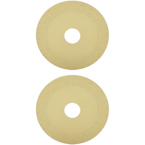 BUNTHAUS 2 pièces disque de coupe en verre 22mm ID 100mm OD 15mm largeur de sable 1mm d'épaisseur lame de scie diamant pour carrelage cristal bouteille de vin Champagne or (1/5)