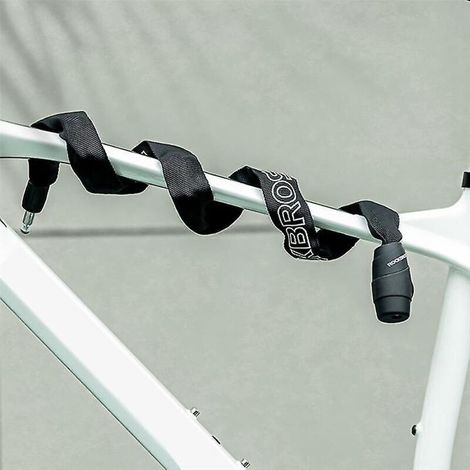 Candado para cadena de bicicleta - Candado para exteriores - Accesorios de seguridad para bicicletas - Negro - Con 2 llaves (1/5)