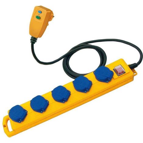 [GEBRAUCHT] B-Ware Brennenstuhl 5-fach H07RN-F3G1,5 5m Super-Solid SL 554 DE FI Steckdosenleiste