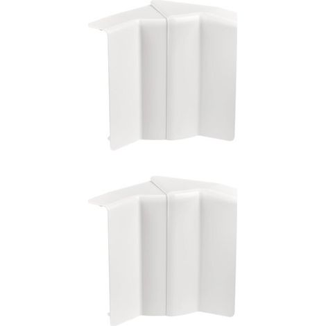 Angoli interni per canalina 10 x 10 mm, bianchi, confezione da 2, tehalit TEHALIT