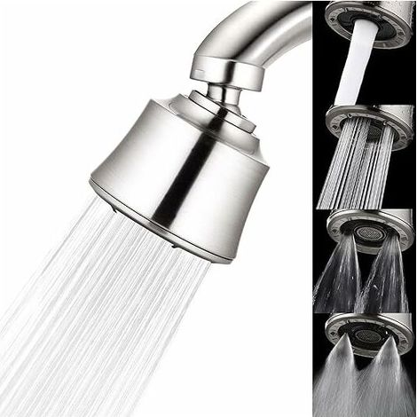 Sink Sprayer Attachment for Faucet, Water Saving Swivel Faucet Head with 4 Sprayers, Wide Angle Rotating Sink Faucet Aerator, Splash Proof Kitchen Faucet Sprayer (1/5)