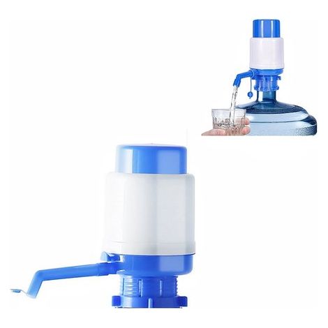Bomba de agua manual de 1 pieza, diseño de presión para un flujo de agua suave, dispensador de cubo de agua, bomba manual de agua potable, 9,5  9,5  20 cm (1/4)