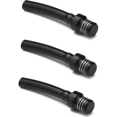 3 piezas de válvula de tapón de tanque de combustible, respiradero de tanque de gasolina de motocicleta, tubo de ventilación de tapón de combustible transpirable para Pit Dirt Bike ATV Off Road-Negro (1/4)