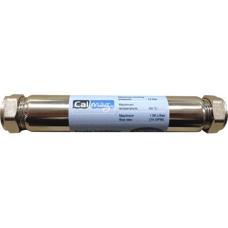 Inhibiteur d Magnétique RS PRO, Raccord Compression 22 mm, 64.8L/min., 12 bar ( Prix pour 1 )