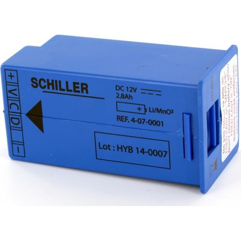Pile pour défibrillateur Fred Easy SCHILLER 12v 2.8Ah (1/2)