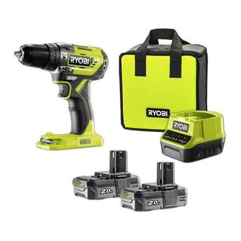 TRAPANO AVVITATORE A PERCUSSIONE A BATTERIA BRUSHLESS 'R18PD3-220S' 18V 2,0Ah - RYOBI