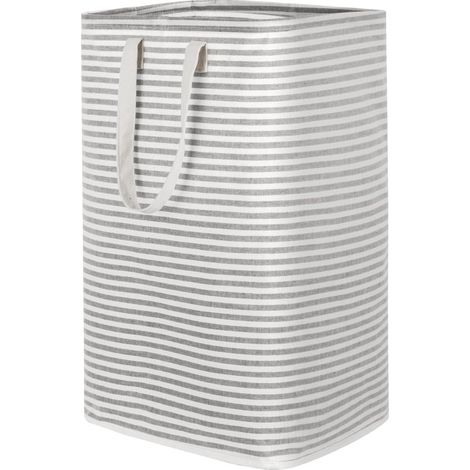 Cesto de ropa,cesto de ropa grande plegable e impermeable con asas extensibles,cesto para lavar ropa sucia,azul,gris,75 L (1/5)