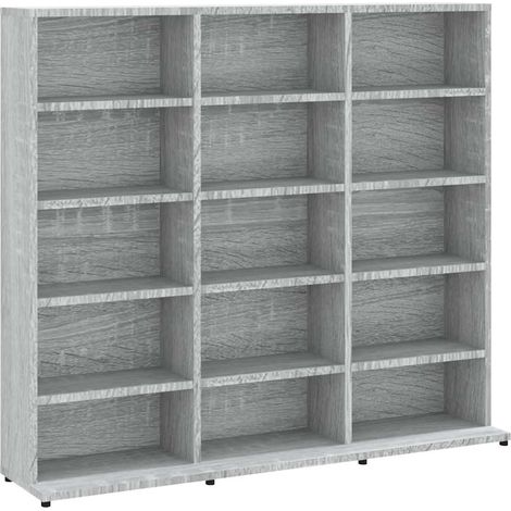 Maison Exclusive - Mobile Porta CD Grigio Sonoma 100x23x89,5 cm Legno Multistrato
