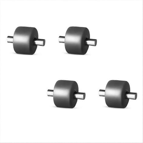 Ersatzräder für den Bodenstaubsauger For Floor One - Set mit 2 Ersatzrädern, kompatibel mit Bodenstaubsaugern, Ersatzteile, Farbe: Schwarz. (1/5)