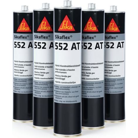 SIKA SIKAFLEX-552 AT SET DA 6 CARTUCCE - SIGILLANTE ADESIVO POLIURETANICO AUTO (1/2)