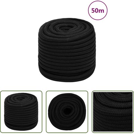 Polyesterseil - Arbeitsseil Schwarz 18 mm 50 m Polyester (1/5)