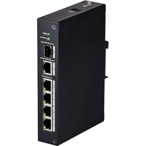 Schalter DIN Ethernet 4P 10/100 + 1 Uplink