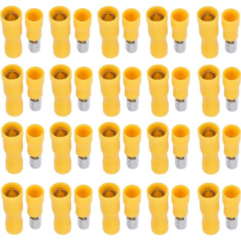 Set mit 50 isolierten Crimpverbindern (Stecker und Buchse) für Kabel mit einem Querschnitt von 12-10 AWG (1/5)