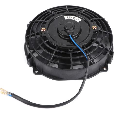 Ventilateur électrique universel 20 cm pour radiateur, climatisation automobile, 10 pales, 12 V, 80 W, 2250 tr/min (1/5)