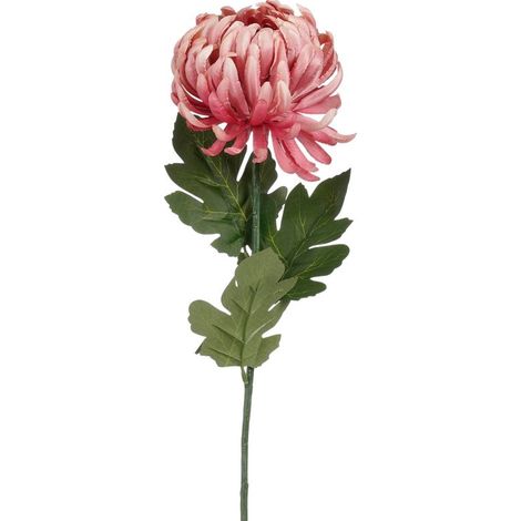 CRISANTEMO ARTIFICIALE ROSA 80 CM FIORE DECORATIVO PER COMPOSIZIONI EDELMANN