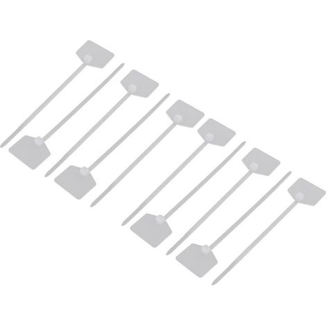 Bardusch-10 pcs éléments nylon 3×120 mm autobloquants pour câble, étiquette fil blanc, connecteurs cordon marqueur (1/3)
