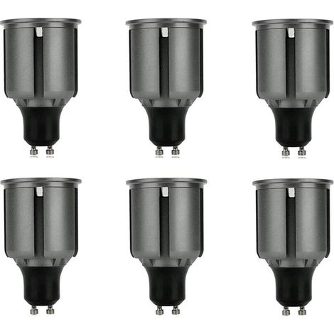 6 Pack GU10 LED Bulbs Long Neck 80mm 9W Energy Saving Equivalent to 80W Halogen Bulbs 720lm 120° Beam Angle (Warm White) [Energy Class A]