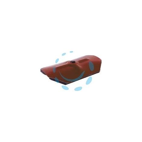 CAPPELLOTO OTTAGONALE IN ACCIAIO PREVERNICIATO RG-RAINBOW - mm.75x45 acciaio rosso siena RAL 3009