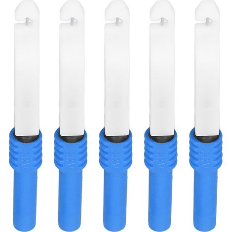 Lot de 5 sondes de test piercing 0.7mm avec gaine pour multimètre, modèle 30009, laiton PVC, 30Vac 60Vdc 10A, diagnostic auto labo industrie (1/5)