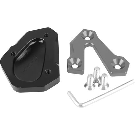 (TI - sans logo) Plaque d'extension de béquille latérale CNC pour moto, compatible avec Yamaha YZF-600 R6 (2006-2016) maxpower (1/4)