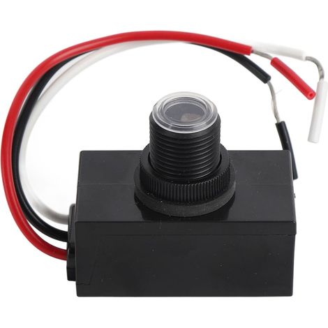 Détecteur Crépusculaire Compatible avec Lampes Fluorescentes et Halogènes pour Lumières Extérieures (1/5)