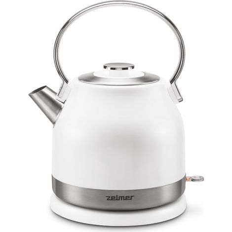 Bouilloire électrique Zelmer ZCK7940 1,5 L 2200 W Acier inoxydable, Blanc (1/5)