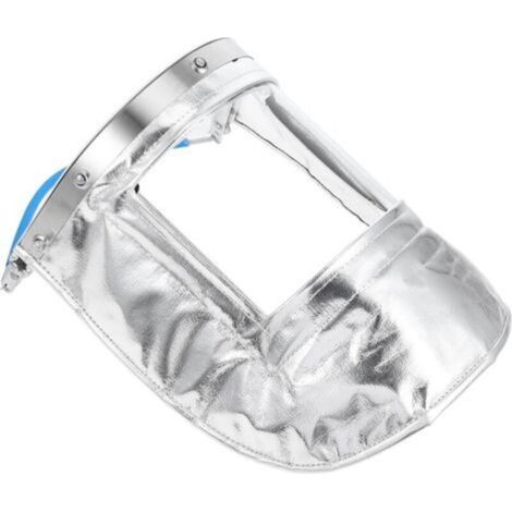 Écran facial en feuille d'aluminium transparente résistante à la chaleur, inusable, isolant, résistant aux chocs et aux projections, masque de protection pour soudeurs et applications industrielles (1/5)