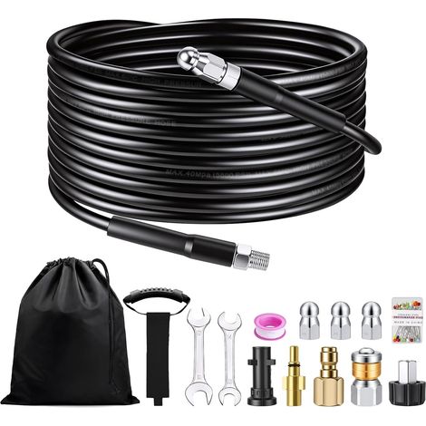 Furet Karch 10M, Tuyau Karch, Tuyau Nettoyeur Haute Pression, 5800 PSI (1/5)