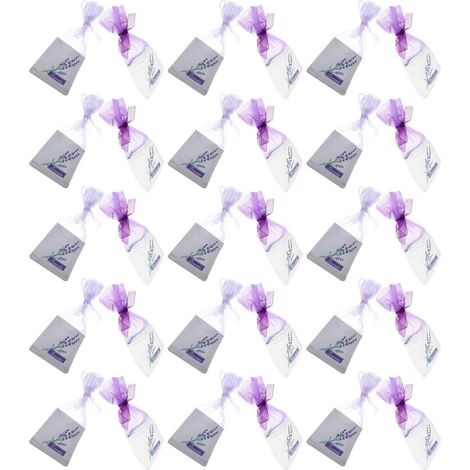50 Sachets Vides pour Lavande en Tissu Coton Maille Cordon de Serrage, Réutilisables et Élégants pour Organiser Bijoux et Fleurs Séchées Armoires et Occasions Festives (1/5)