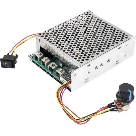 Contrôleur de vitesse pour moteur CC 10-55 V 100 A 3000 W, commande PWM réversible, marche avant et marche arrière (1/5)