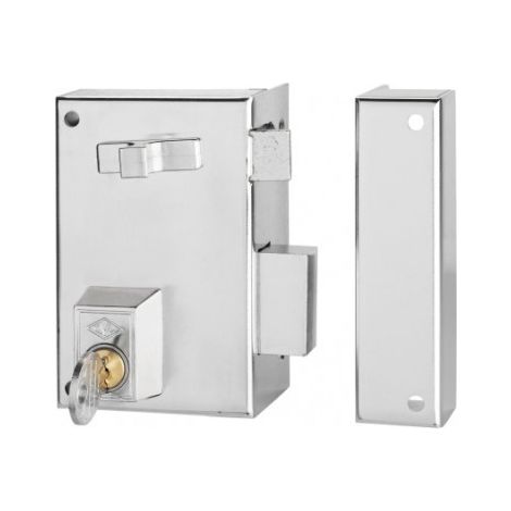 Cerradura Sobreponer 60X35Mm 56A60D/0 Niquel Picaporte/Palanca Derecha Cvl