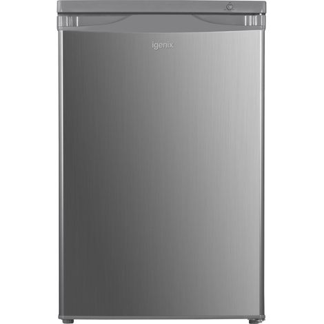 Igenix Under Counter Freezer, 91 Litre, Reversible Doors, Silver - IG355X